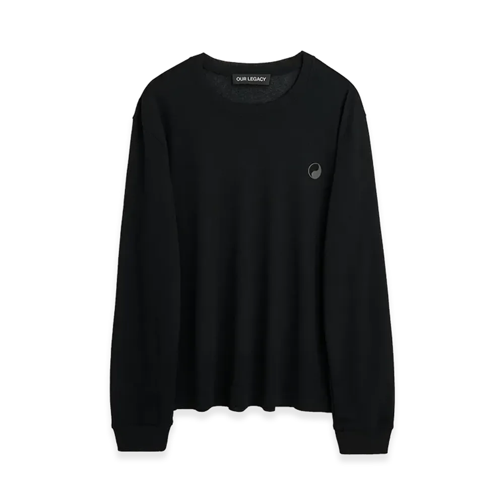 OUR LEGACY Waffle Longsleeve "Black"