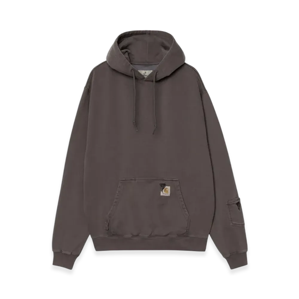 Carhartt WIP Invincible Hooded Pigment Dyed Sweat "Soot Pigment (Garment Dyed)"