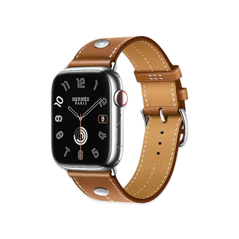 Apple Watch x Hermes Series 9 (GPS + Cellular Model) Stainless 45mm and Single Tour "Forve"