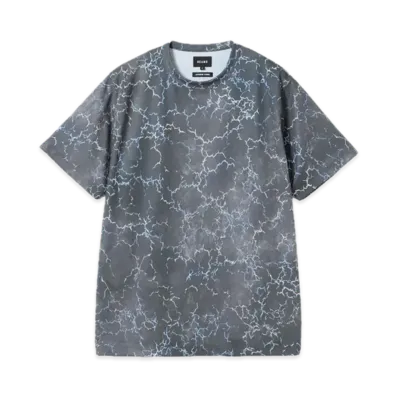 BEAMS Mesh Patterned Tee "Black"