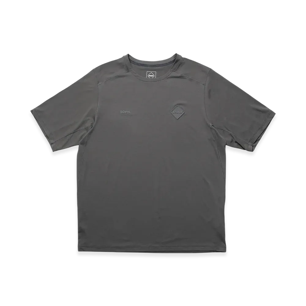 F.C.Real Bristol S/S Workout Top "Charcoal Gray"