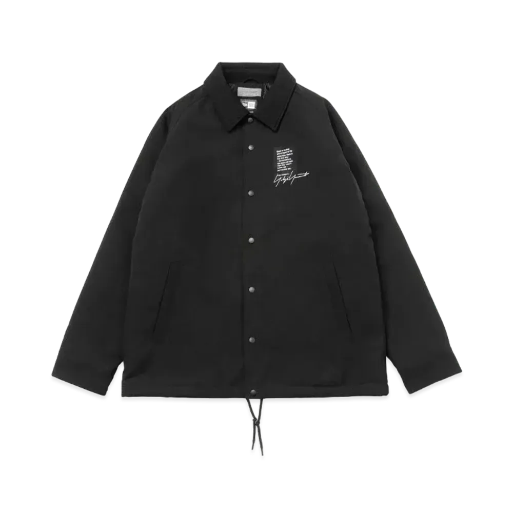 NEW ERA x Yohji Yamamoto Pour Homme FW22 Coach Jacket Hand Paint Logo "Black"