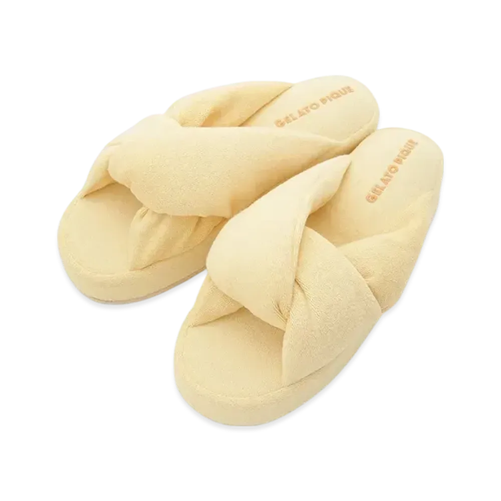 GELATO PIQUE Colorful Pile Room Shoes "Yellow"