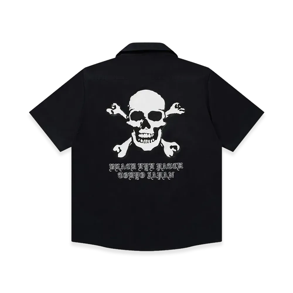 BlackEyePatch Crossbones S/S Work Shirt "Black"
