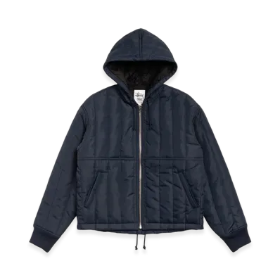 Stussy Quilted Nylon Work Jacket "Navy"