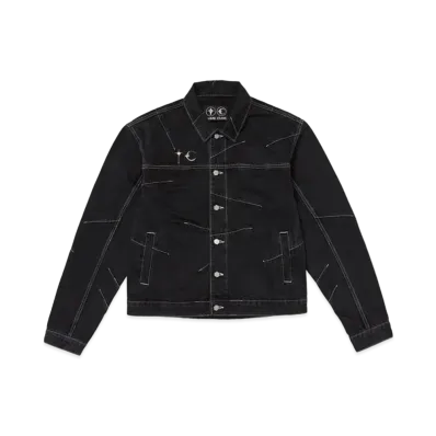 THUG CLUB TC Pin Denim Jacket "Black"