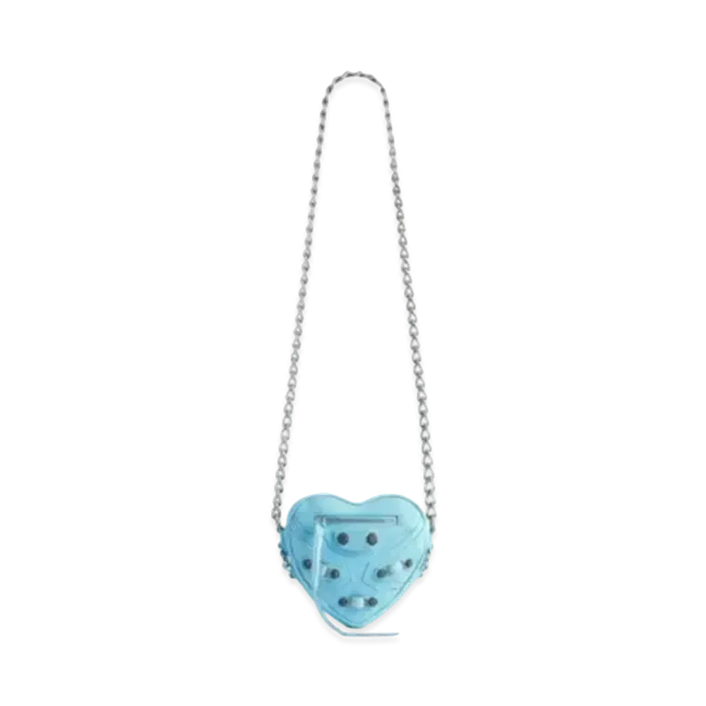 BALENCIAGA Le Cagole Heart Mini Bag "Blue"