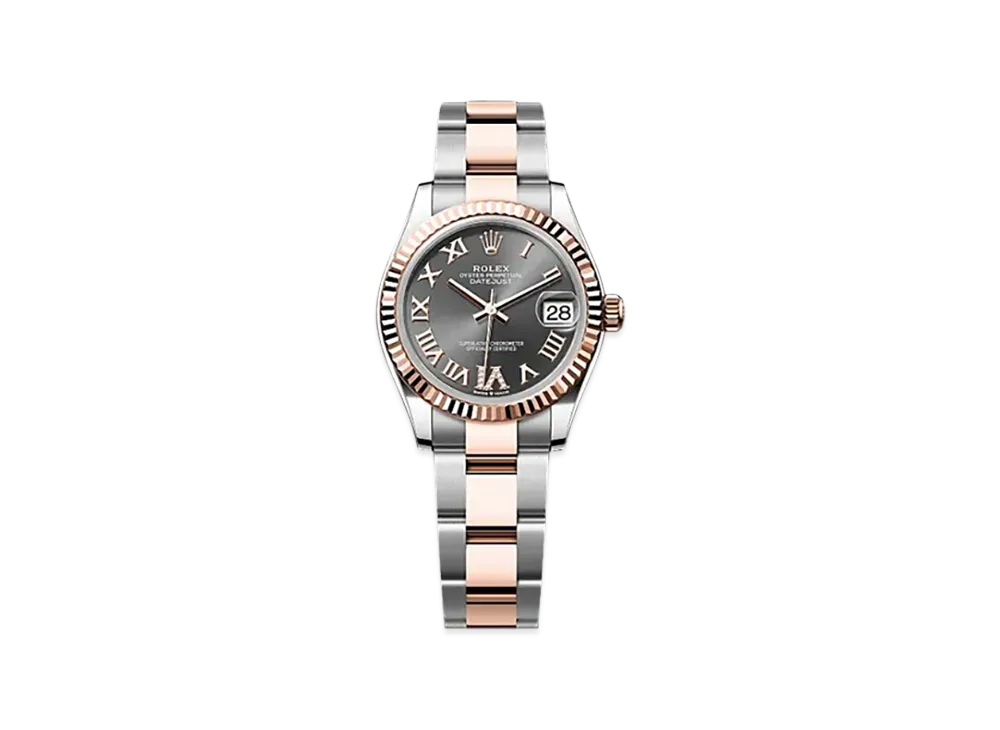 ROLEX Datejust 31mm Oystersteel & Everose Gold 278271 "Slate"