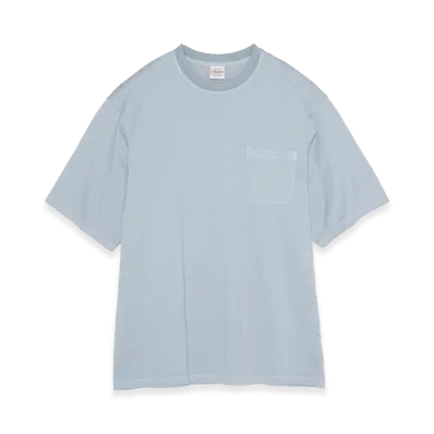 nanamica x Yonetomi Garment Dyed Border Pk Tee "Gray"