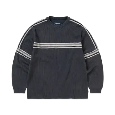 thisisneverthat Striped Knit L/S Top "Navy"