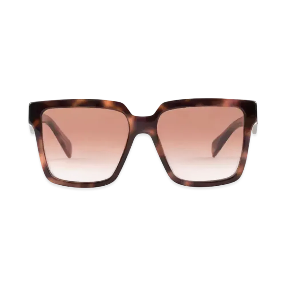 PRADA Sunglasses with Prada Logo Gradient Lenses "Matte Dark Brown"