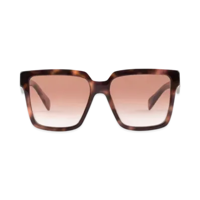 PRADA Sunglasses with Prada Logo Gradient Lenses "Matte Dark Brown"