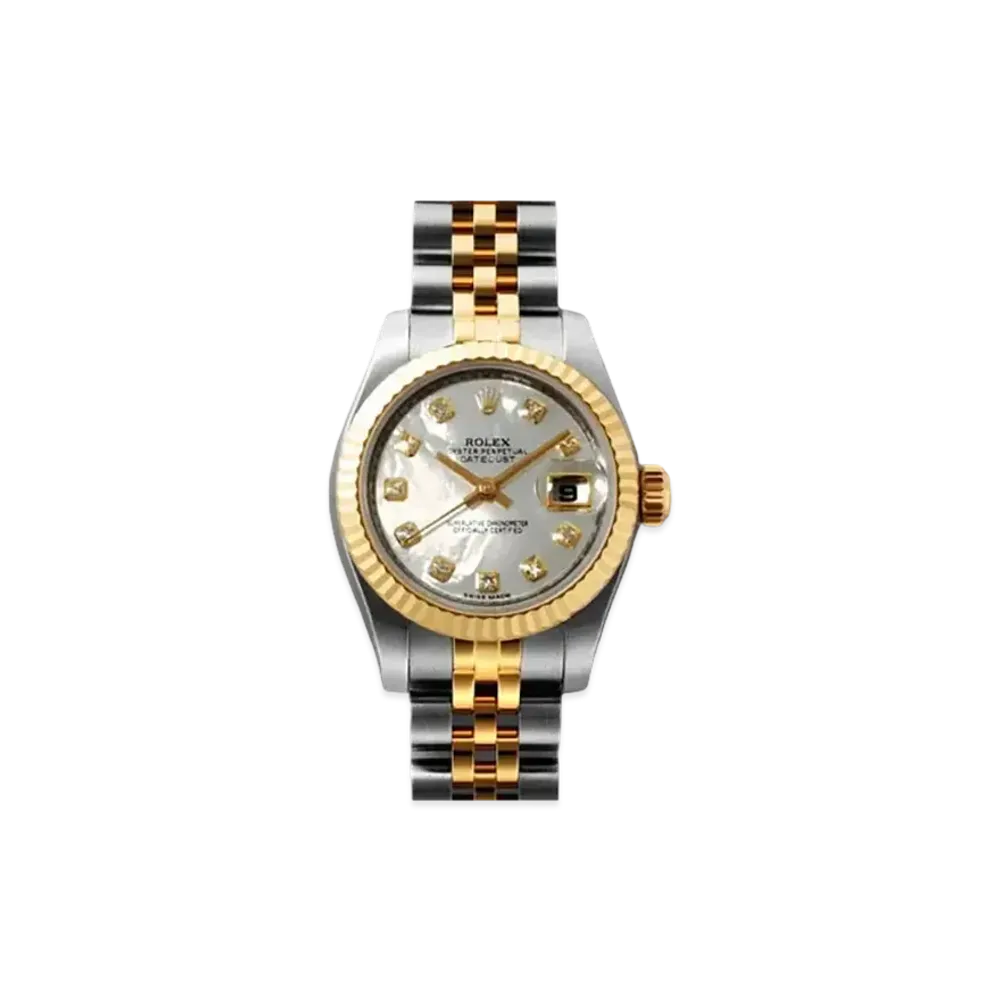 ROLEX Lady-Datejust Shell Dial Diamonds "Stainless Steel/18K Yellow Gold" 179173NG