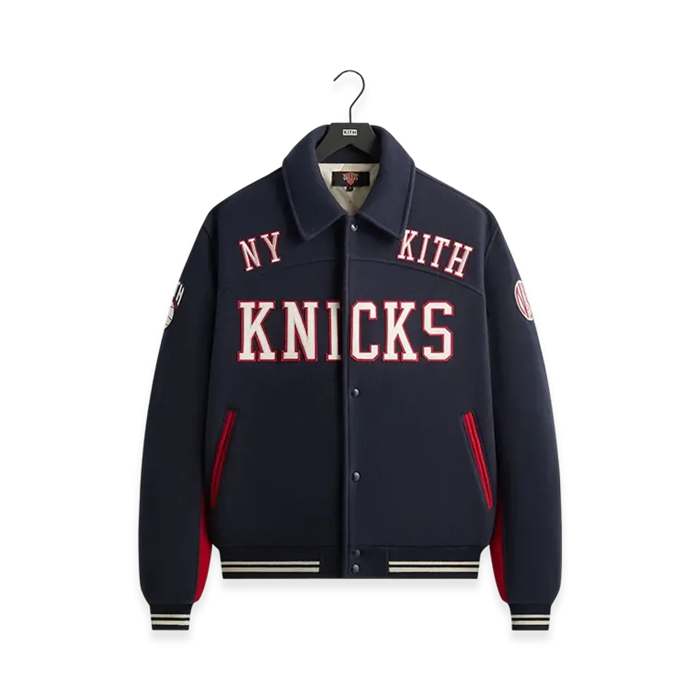Kith x the New York Knicks Madison Square Garden Wool Varsity Jacket "Nocturnal"
