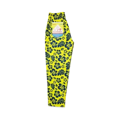 COOKMAN design Chef Pants "Hibiscus/Yellow"