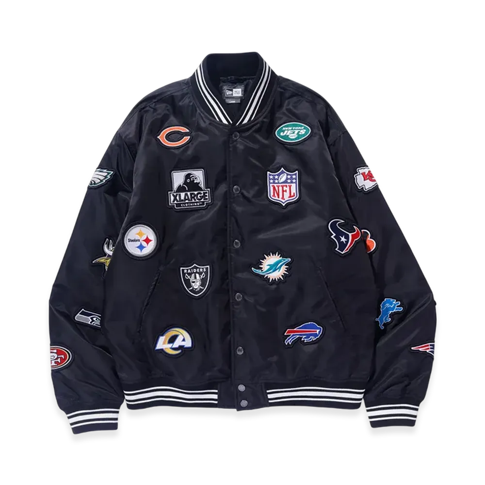 XLARGE x NEW ERA x NFL Varsity Jacket "Black"