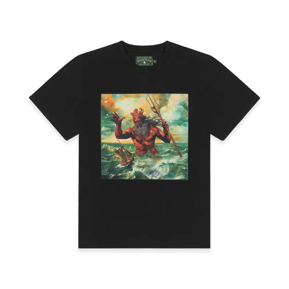 DENIM TEARS Poseidon's Revenge Tee "Black"