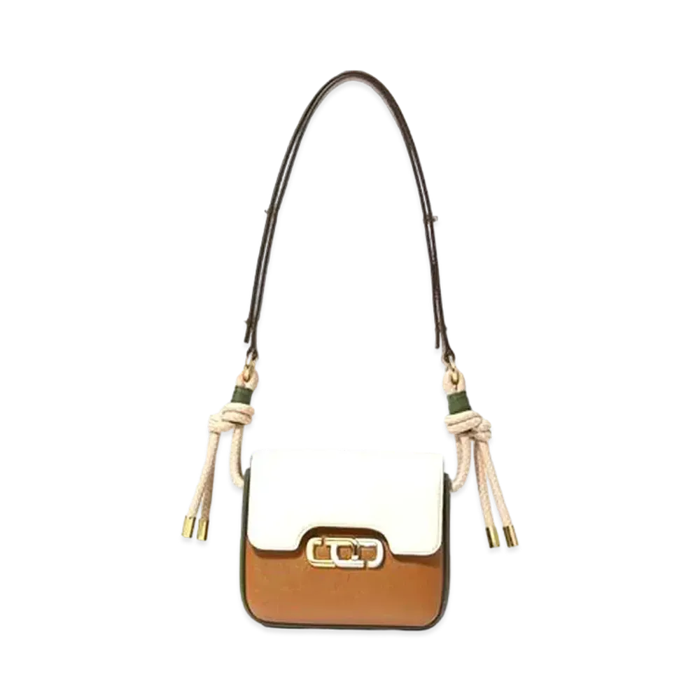 Marc Jacobs The J Link Mini Colorblocked Shoulder Bag "Dark Green Multi"