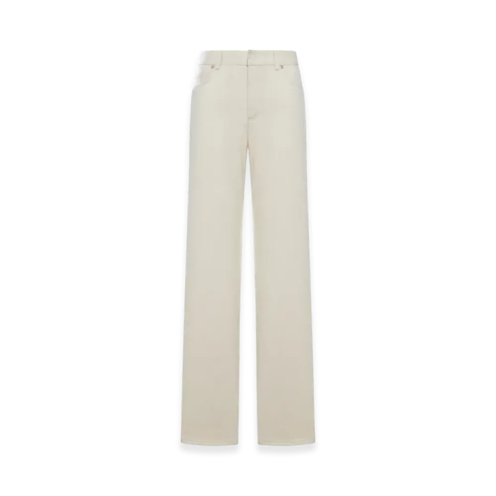 FENDI Women's Straight Five-Pocket Jeans "Beige"
