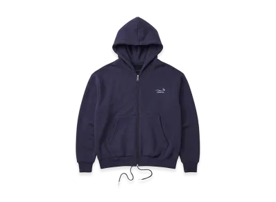 FEELS. Premium Weight Zip Up Hoodie "Navy"