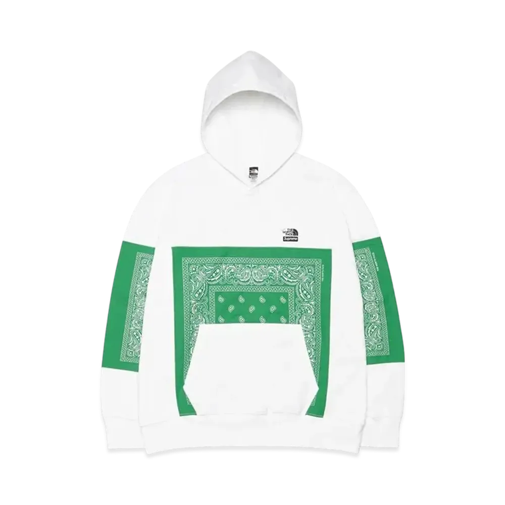Supreme x The North Face Bandana Hooded Sweatshirt "White"