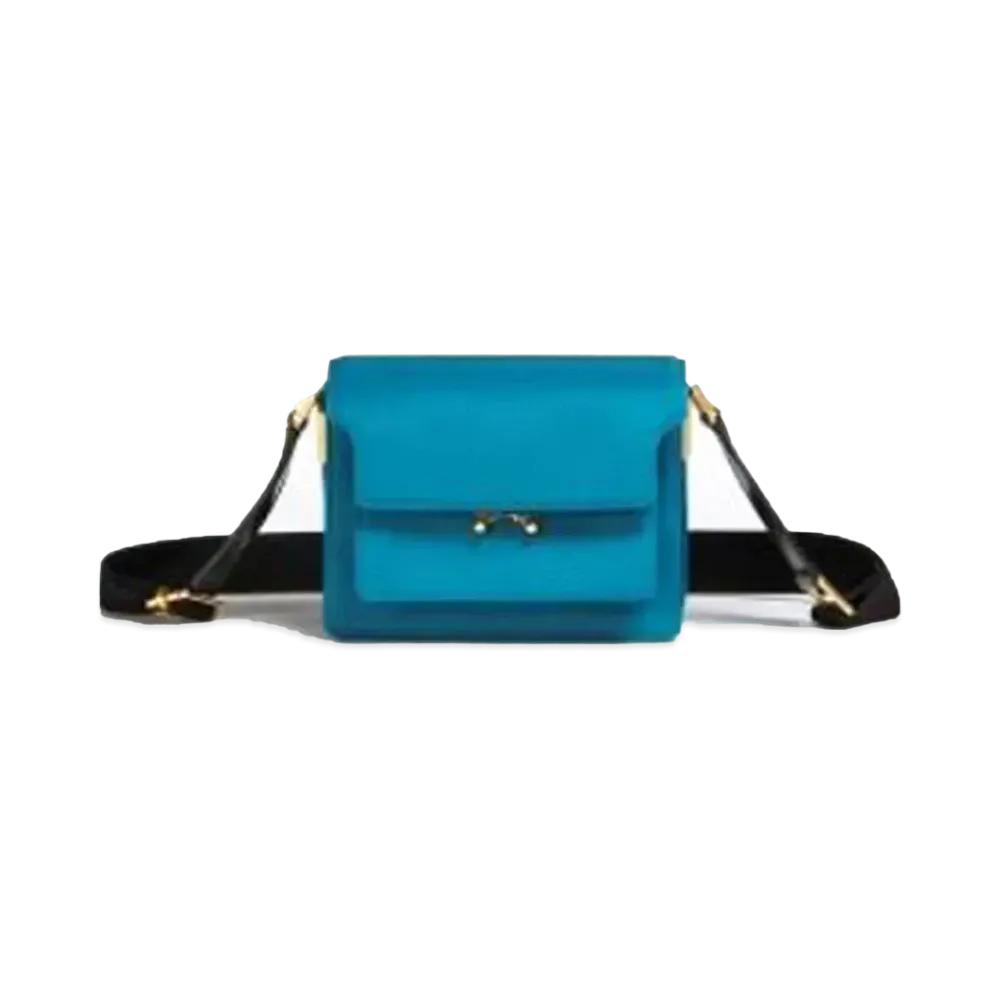 Marni TRUNK LIGHT Bag in Padded Nylon "Blue"