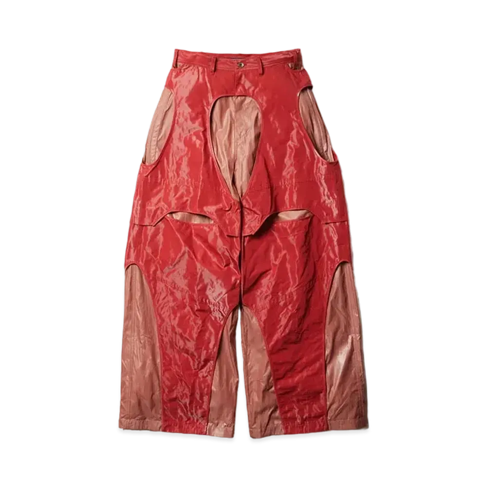 JULIUS Mechanical Wide Pants "Vermilion"