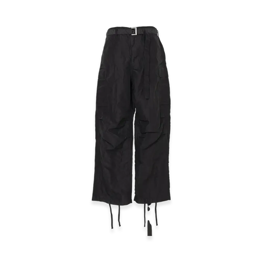 sacai Treated Nylon Twill Pants "Black"