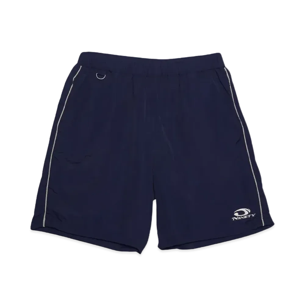 9090 Tech Zip Nylon Half Pants "NAVY"