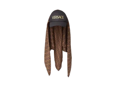 FENDI x Versace Fendace FF Silk Foulard Cap "Brown"