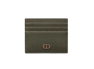 Dior Card Holder CD Icon Grained Calfskin "Olive"