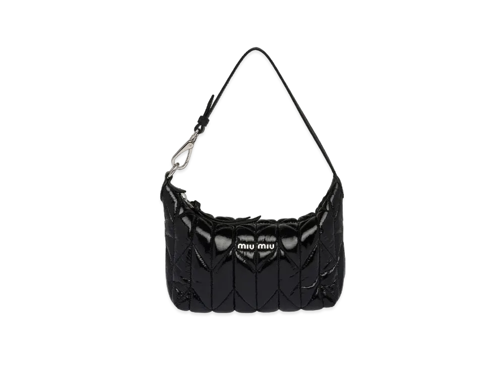 MIU MIU Miu Spirit Cire Mini-Bag "Black"