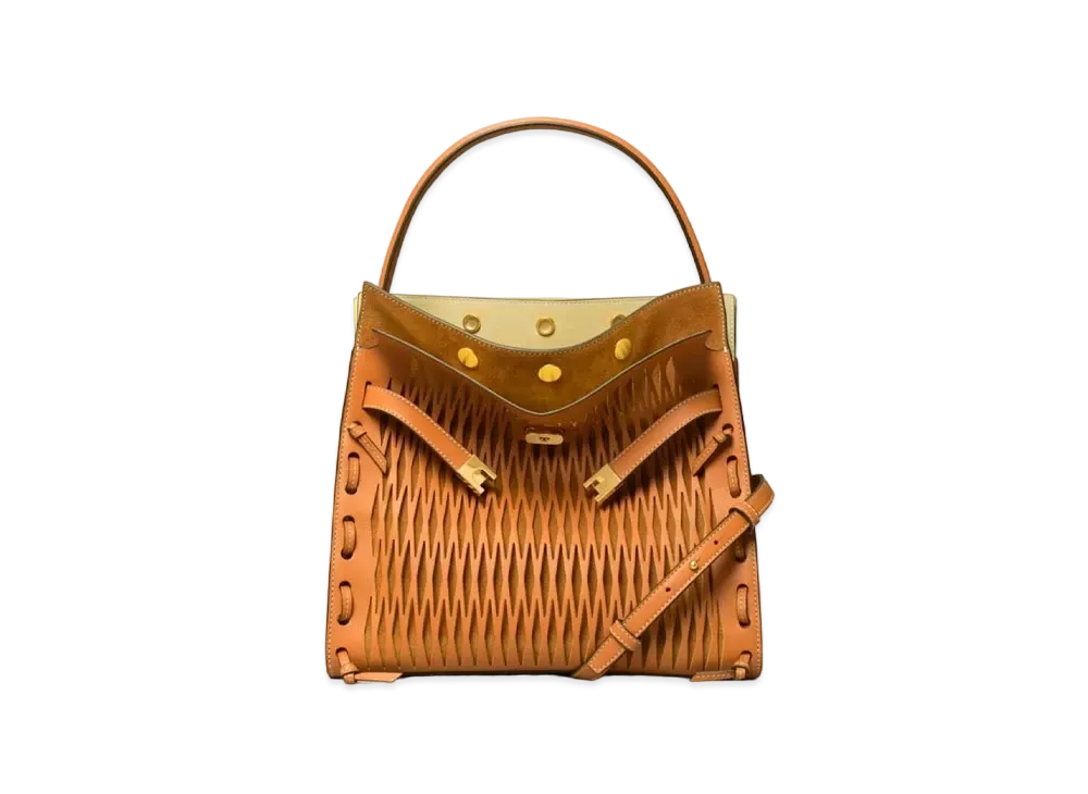Tory Burch Lee Radziwill Double Bag "Tan"