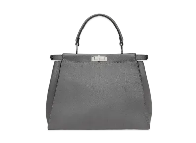 FENDI Peekaboo Medium Selleria Bag "Dark Gray"