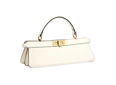 FENDI Peekaboo Icy You Stretch Leather Bag "White"