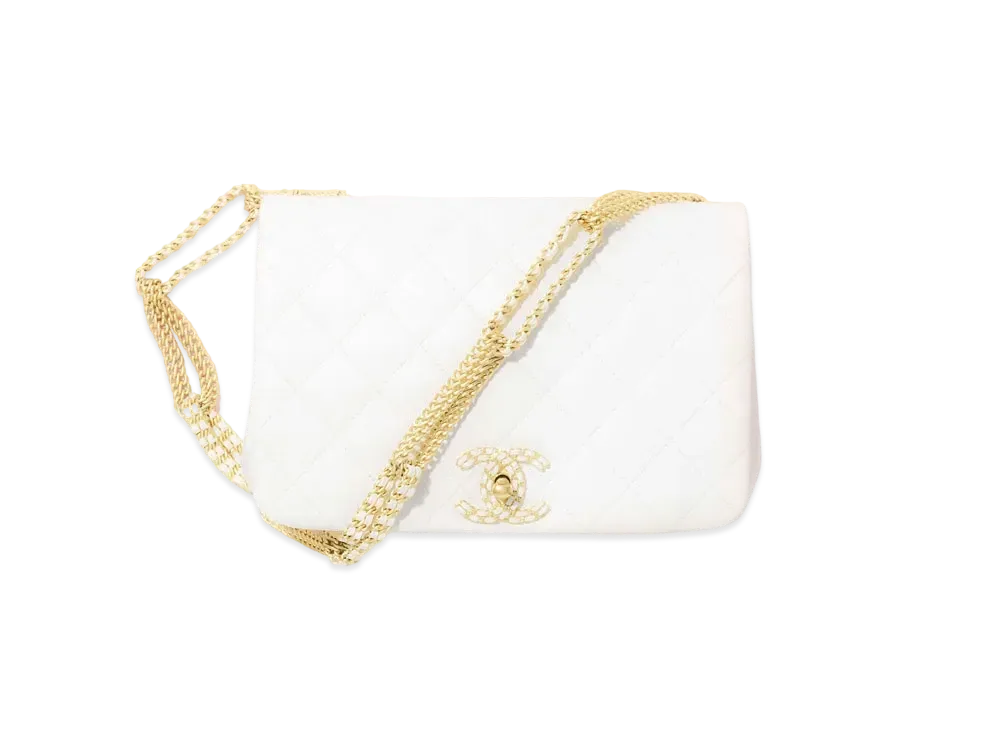 CHANEL Flap Bag Lambskin "White"