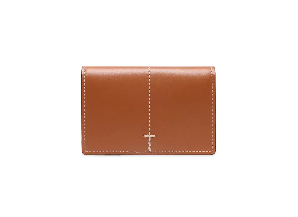 TOD'S Leather Business Card Holder "Brown"