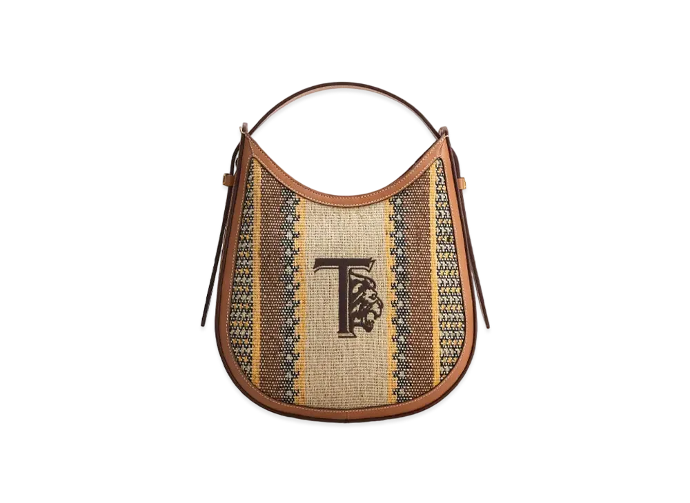 TOD'S Toddy Oboe Bag Small "Brown/Yellow/Black"