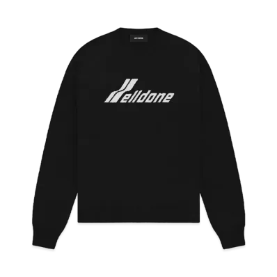 WE11DONE Logo Knit Sweater "Black"