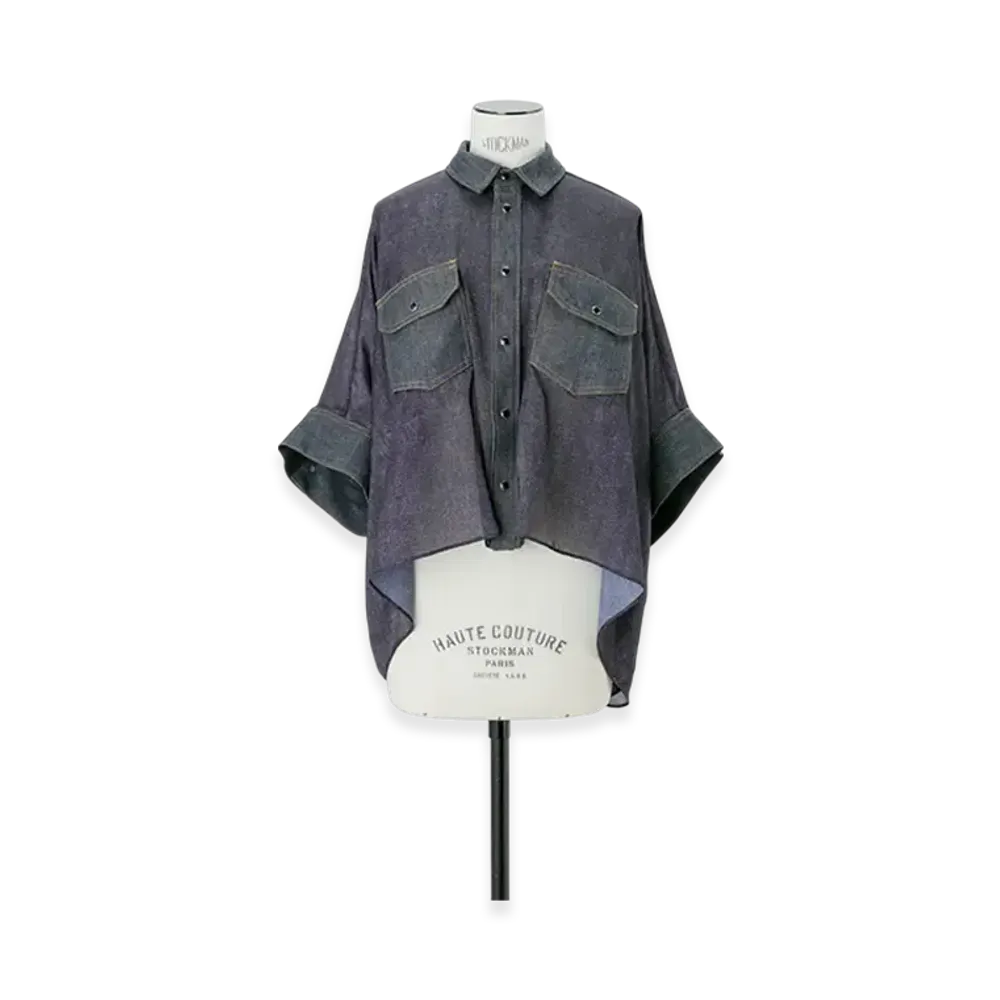 sacai Denim Print Shirt "Indigo"