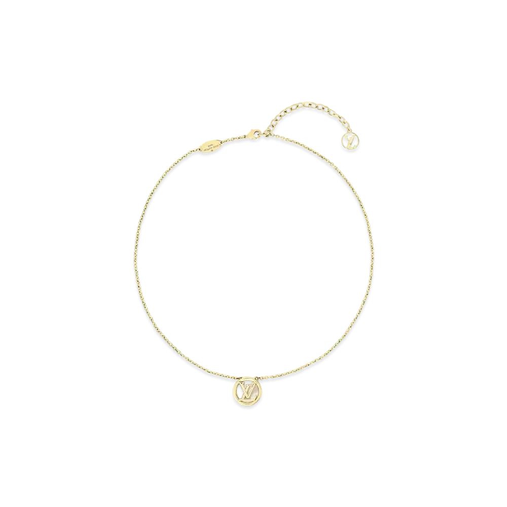 Louis Vuitton L TO V Necklace "Gold"