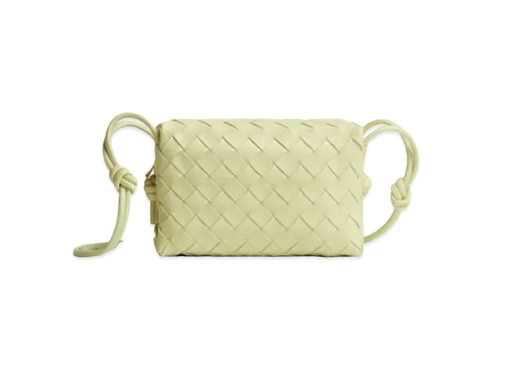 Bottega Veneta Mini Loop Leather Shoulder Bag "Lemon Washed"