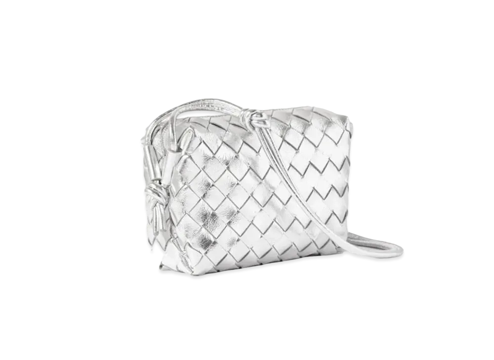Bottega Veneta Loop Crossbody Bag "Silver"