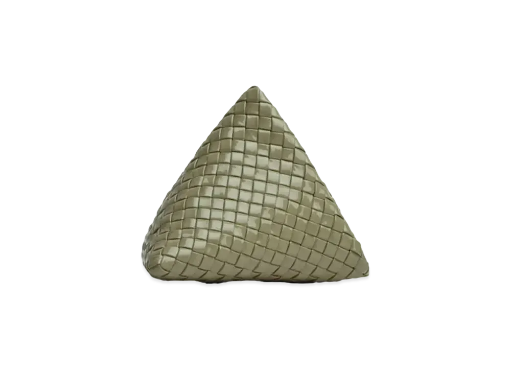 Bottega Veneta Hand Bag Pyramid Clutch "Travertine"