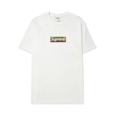 Supreme Los Angeles Fire Relief Box Logo Tee "White"