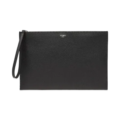 FENDI Selleria Flat Pouch Medium "Black"