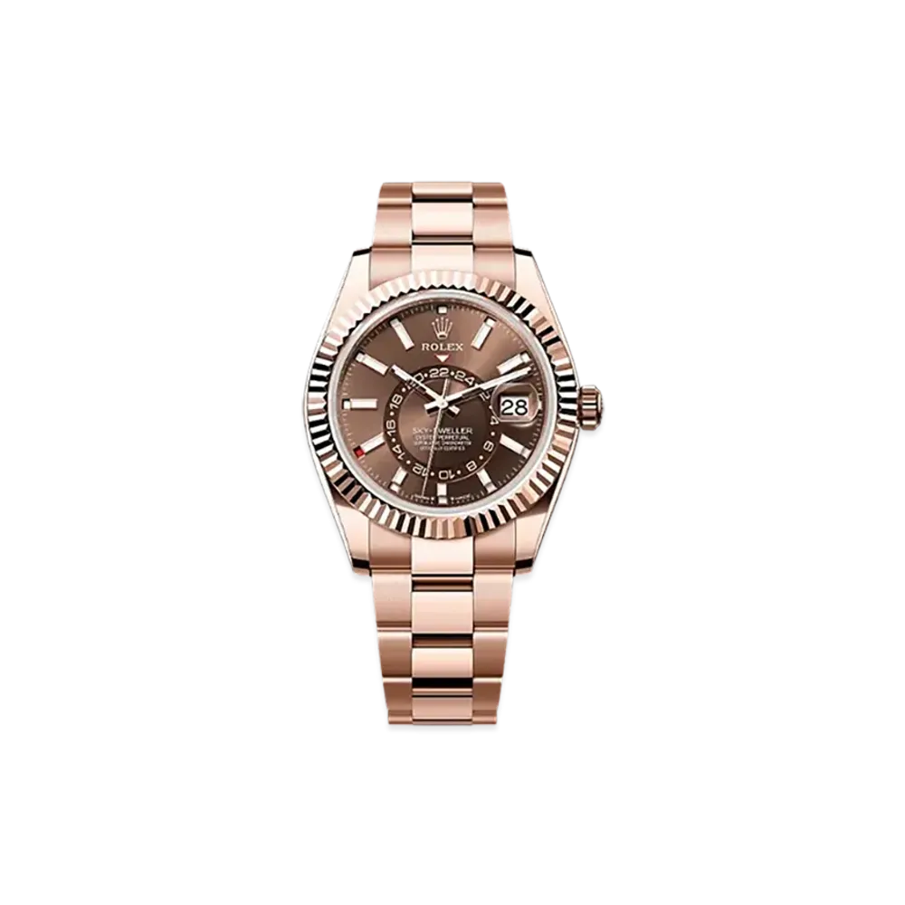 ROLEX Sky-Dweller 42mm Everose Gold 336935 "Chocolate"