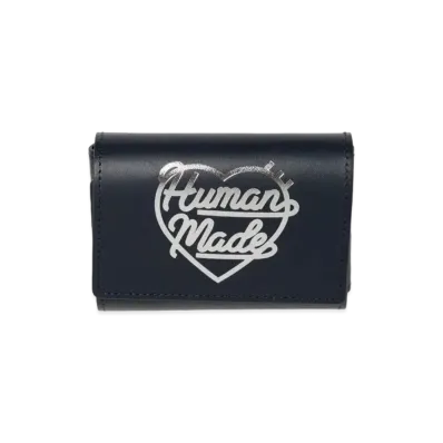HUMAN MADE Leather Multi Pass Case "Navy"