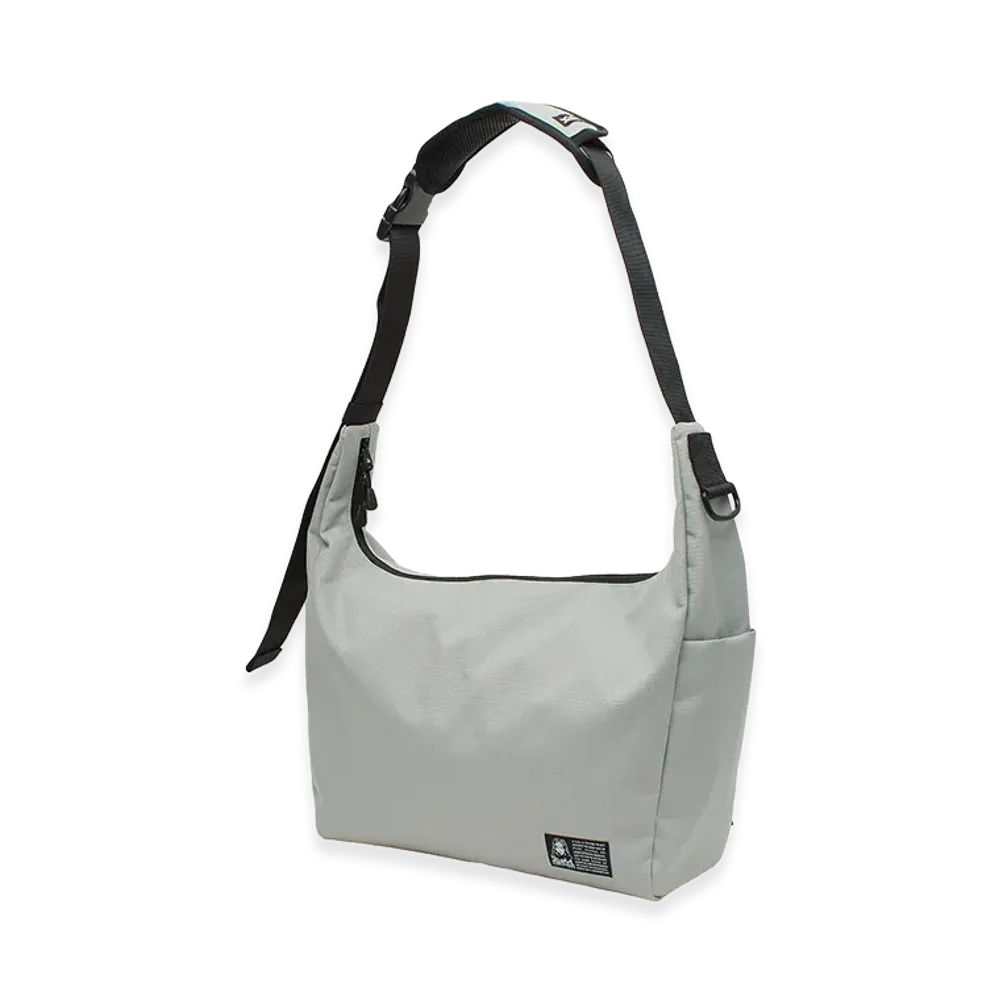 X-Girl Women's Face Label Messenger Bag "Grey"