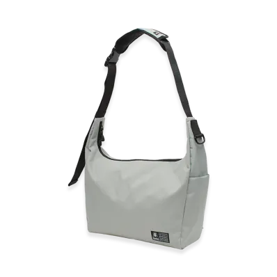 X-Girl Women's Face Label Messenger Bag "Grey"